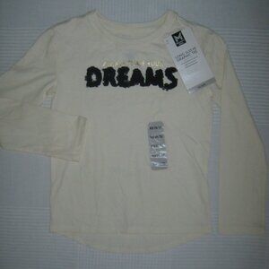 NWT Girls Members Mark Long Sleeve Tee Always Chase Your Dreams T-Shirt  4/5